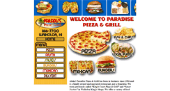 Desktop Screenshot of paradisepizzahawaii.com